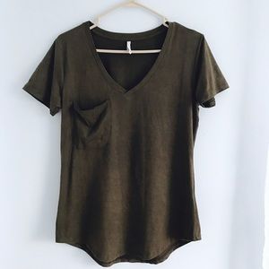 Z Supply  suede v-neck T-shirt